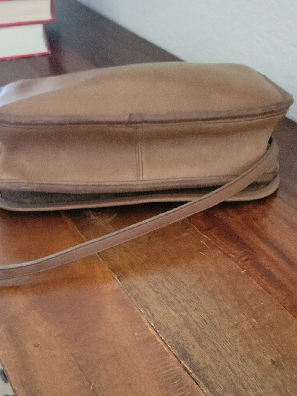Vintage Coach Convertible Clutch In Putty with Solid Brass Turn-Lock